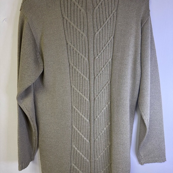 Liz Claiborne Taupe Sweater Dress Medium NWT $138 - Picture 4 of 7